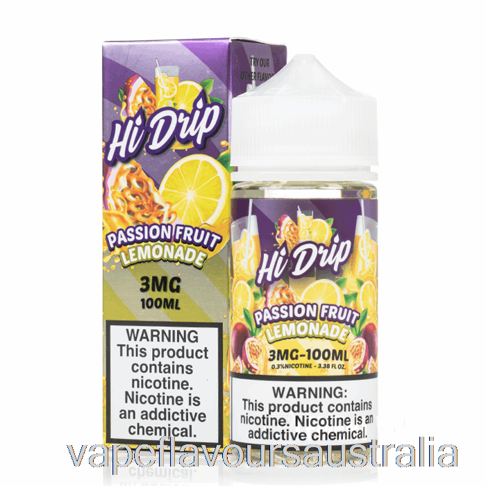 Vape Australia Passion Fruit Lemonade - Hi-Drip E-Liquid - 100mL 6mg